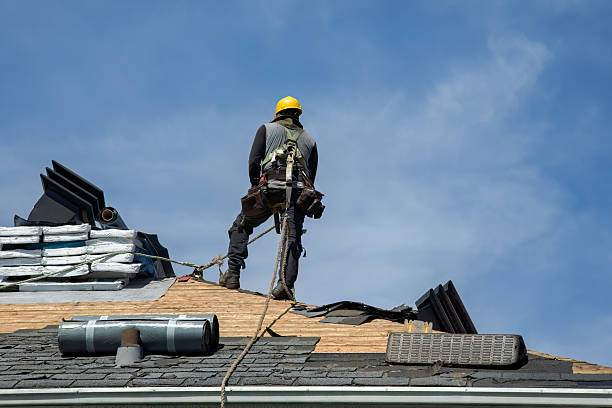 Professional Roof Installation technician working in Andover, IA